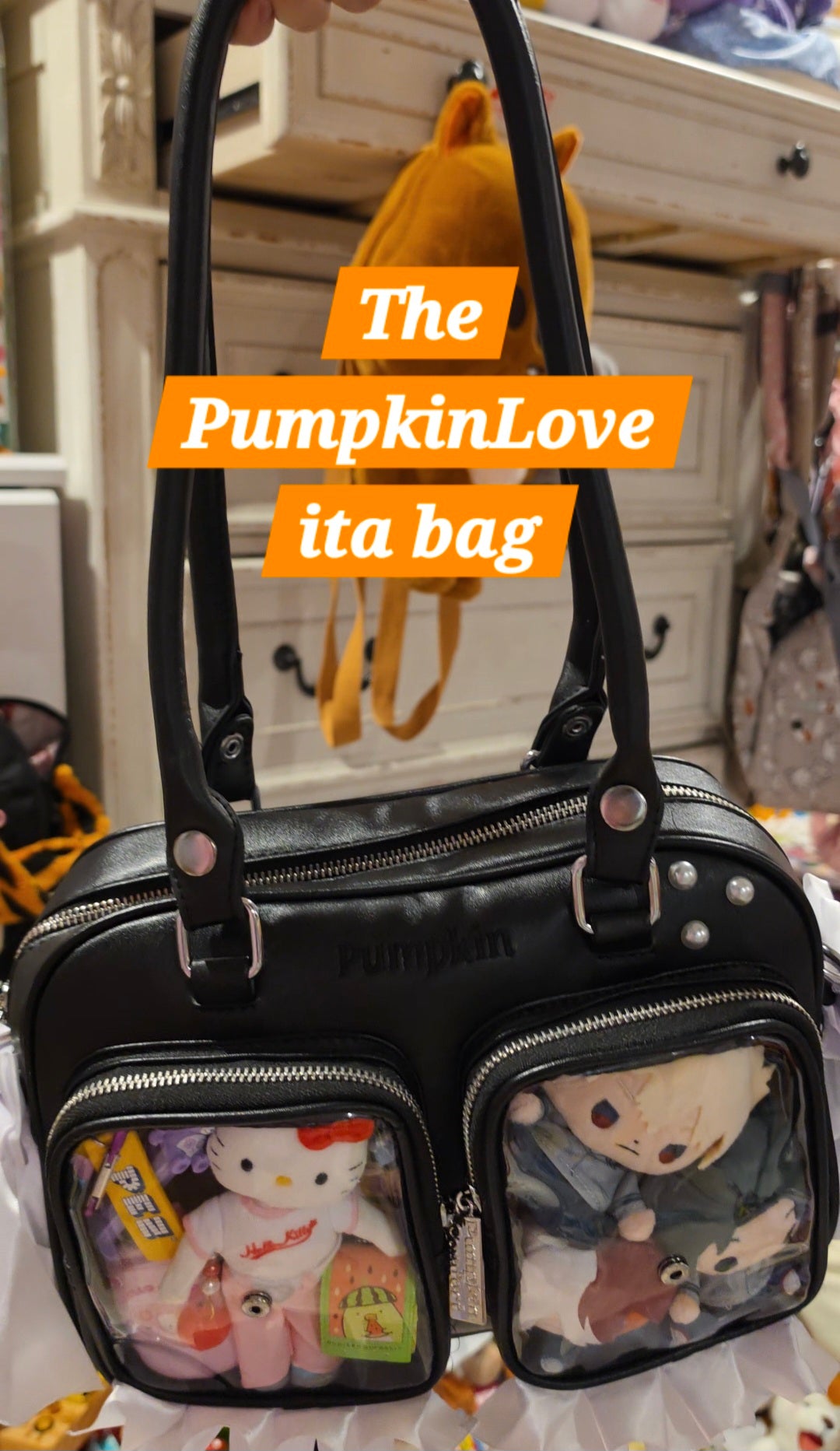 Original PumpkinLove 2-way Oshi Ita/Pin Bag