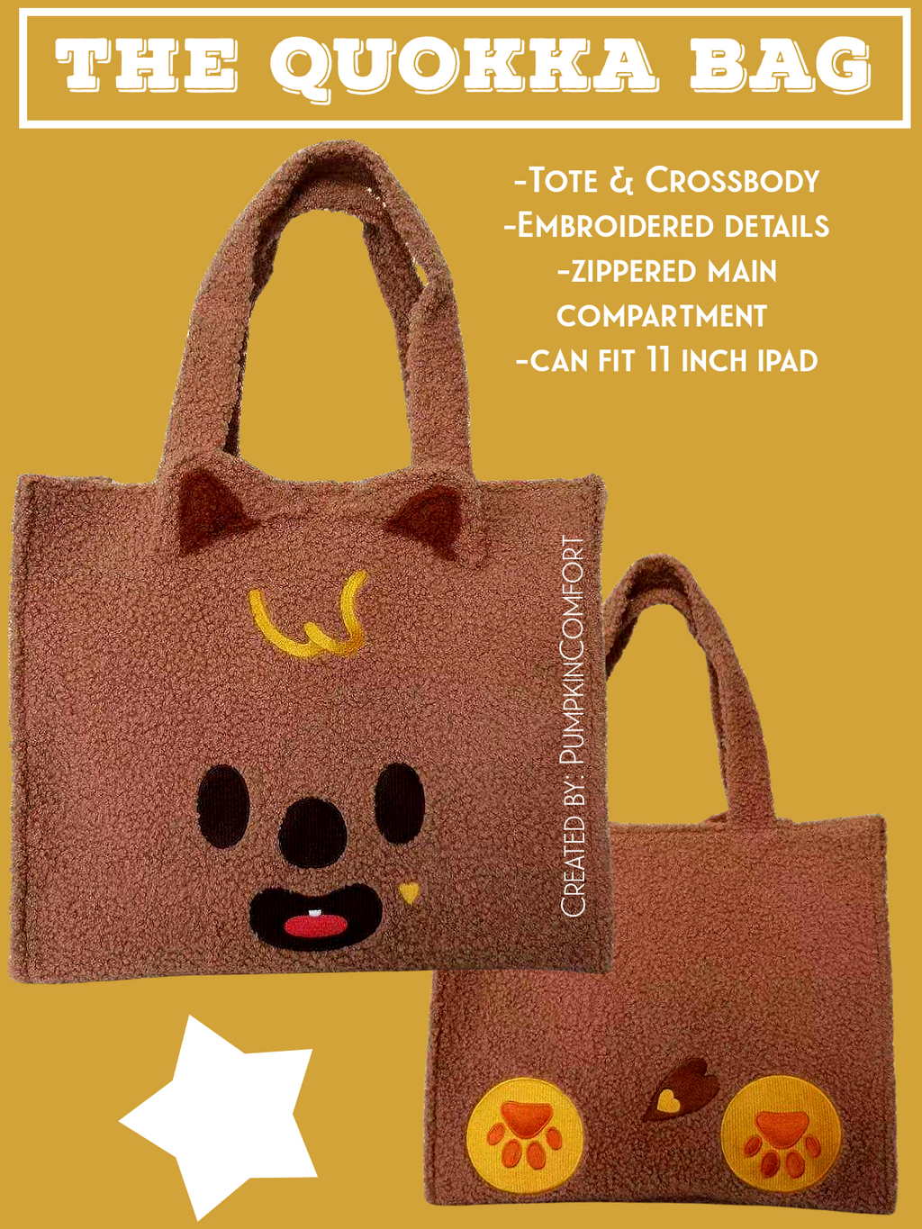 The Quokka Bag ready to ship