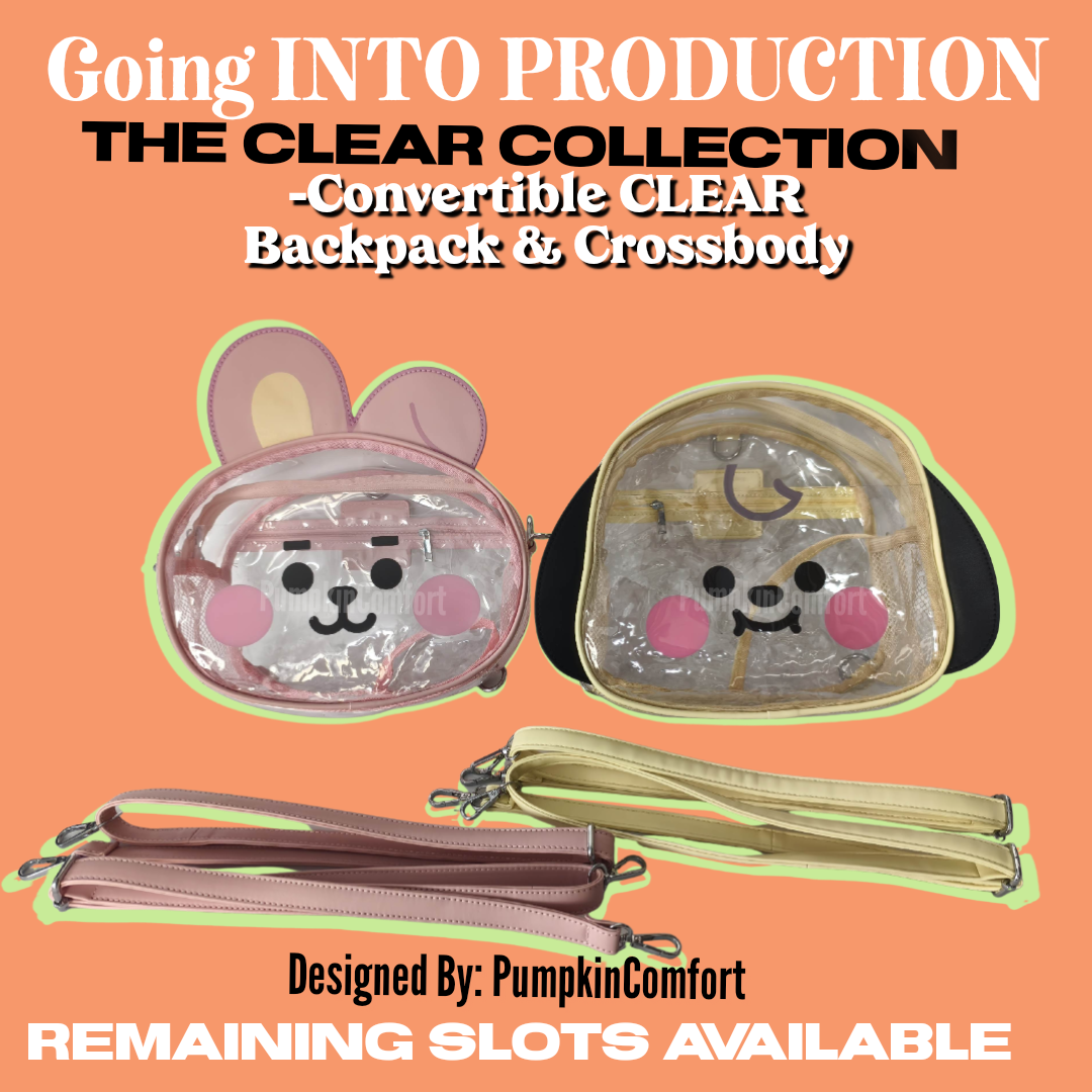 Clear Collection Convertible Bag (going into production)