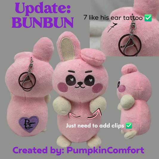 BunBun Clip & Keychain 15cm Plushie