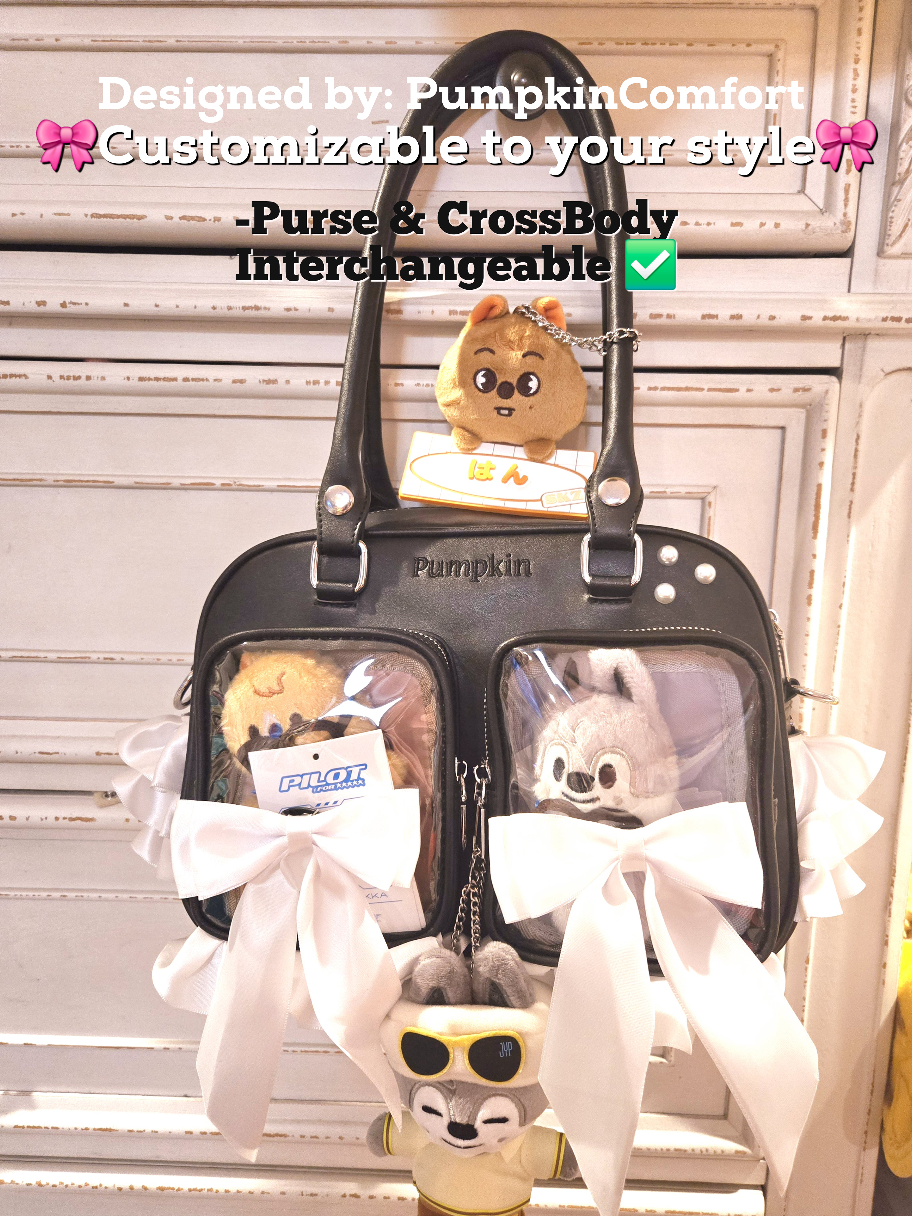 Ready to ship PumpkinLove 2-way Pin Bag