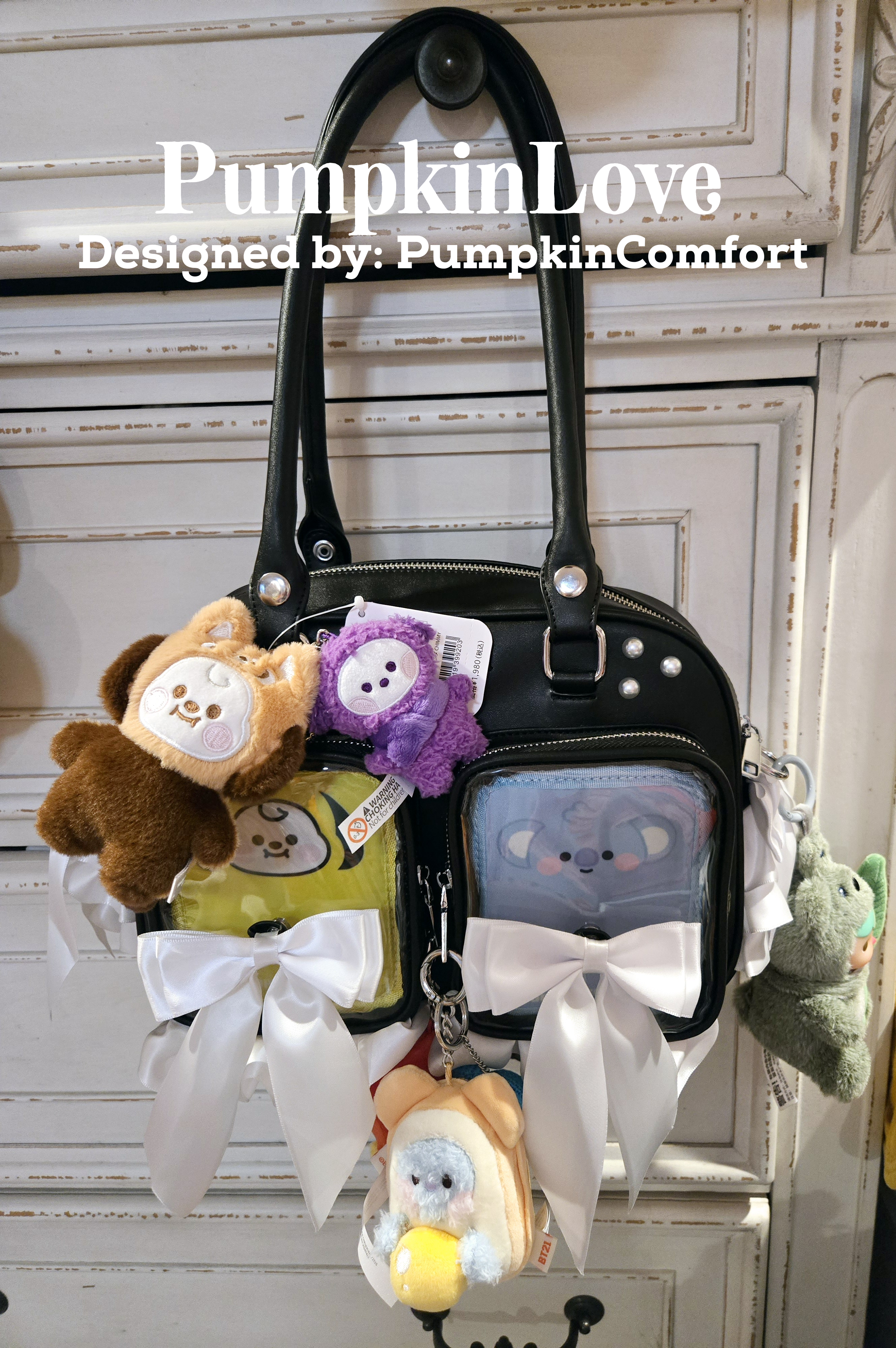 Ready to ship PumpkinLove 2-way Pin Bag